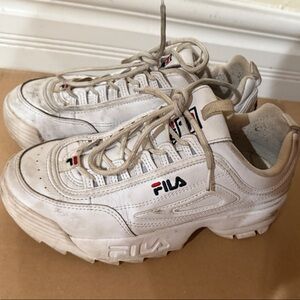 Fila White Chunky Sneakers